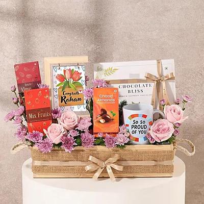 Blooming Congratulations Gift Crate