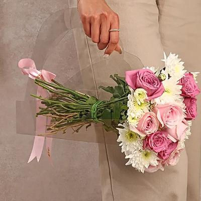 Elegant Rose N Daisy Delight Bouquet