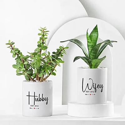 Green Beauties In Personalised Couple Special Gift Mugs