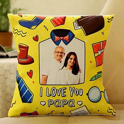 I Love You Papa Personalised Cushion