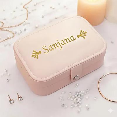Personalised Blush Jewellery Box