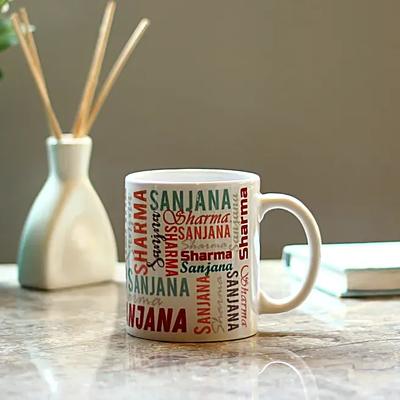 Personalised Multicolored Name Mug