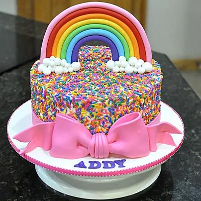 Rainbow Sprinkles Pineapple Cake
