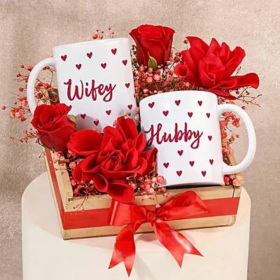 Romantic Rose N Couple Mug Duo