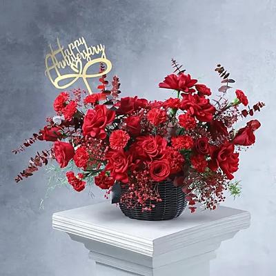 Rosey Love Special Anniversary Arrangement