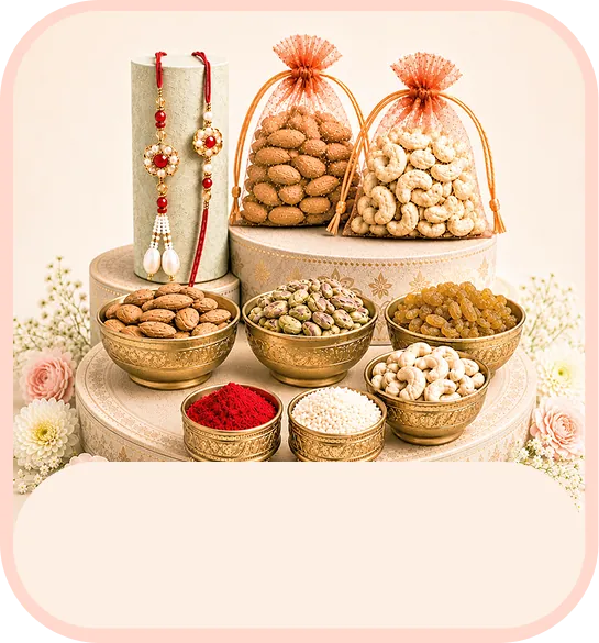 Rakhi with Dryfruits